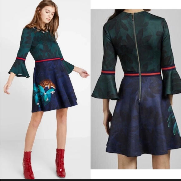 Ted Baker London Dresses & Skirts - Ted Baker Emileen Houdiini Mash Up Skater Dress